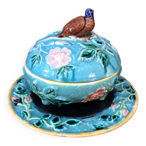 Boîte en Barbotine Majolique