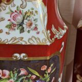 Duo of 19th century vases in Paris JP porcelain