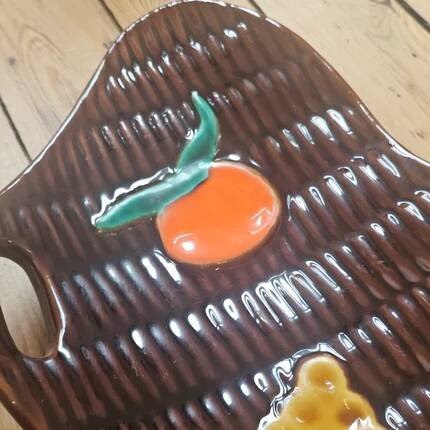Vintage ceramic plate from Vallauris - 1960s