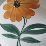Vintage 1970s Orange Flower Gien Cup
