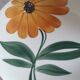Vintage 1970s orange floral Gien cup