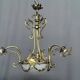 Louis XV style chandelier. Solid bronze, crystal.