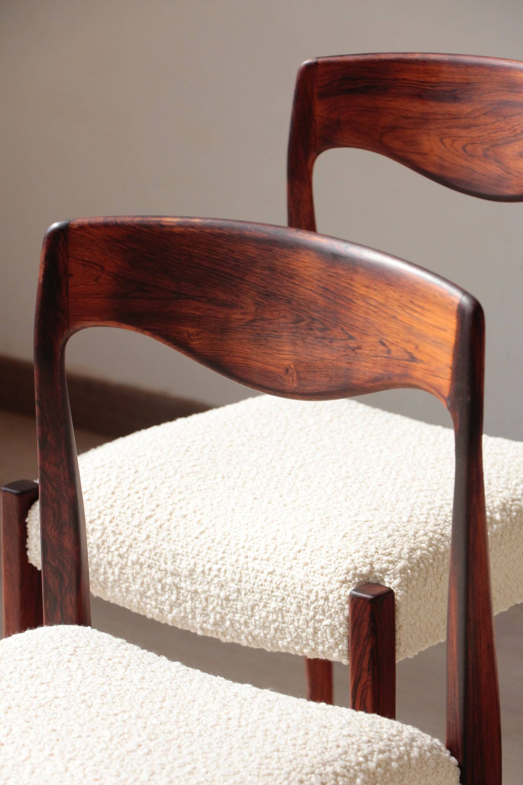 Set of 4 Scandinavian rosewood chairs – Otto Møller style | Vintage