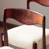 Set of 4 Scandinavian rosewood chairs – Otto Møller style | Vintage