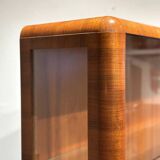 Vitrine en noyer Art Déco