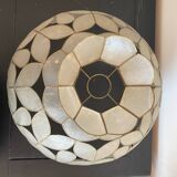 Tiffany style mother-of-pearl pendant light