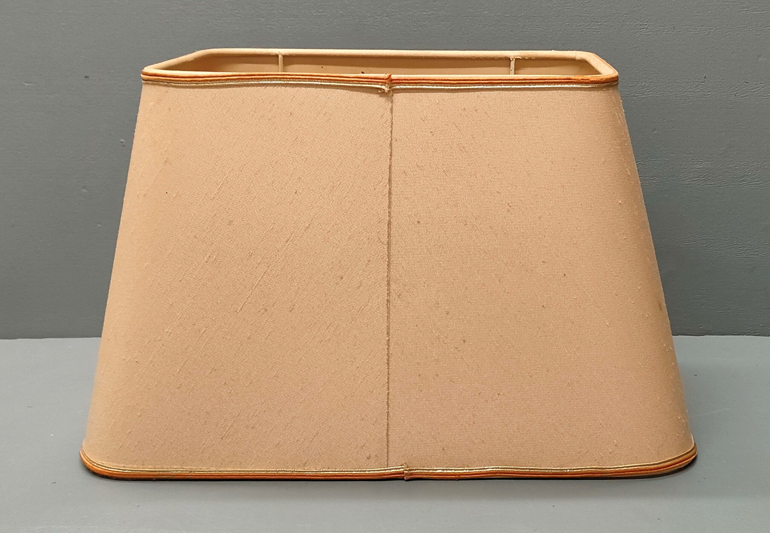 Lamp Le Dauphin black ceramic glazed, wicker canelé, imitation leather havana ~ 70's