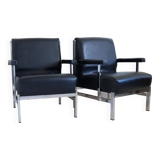 Pair of designer armchairs