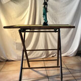 Rattan side table, 1900, Napoleon III style,