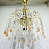 murano and crystal drops chandelier