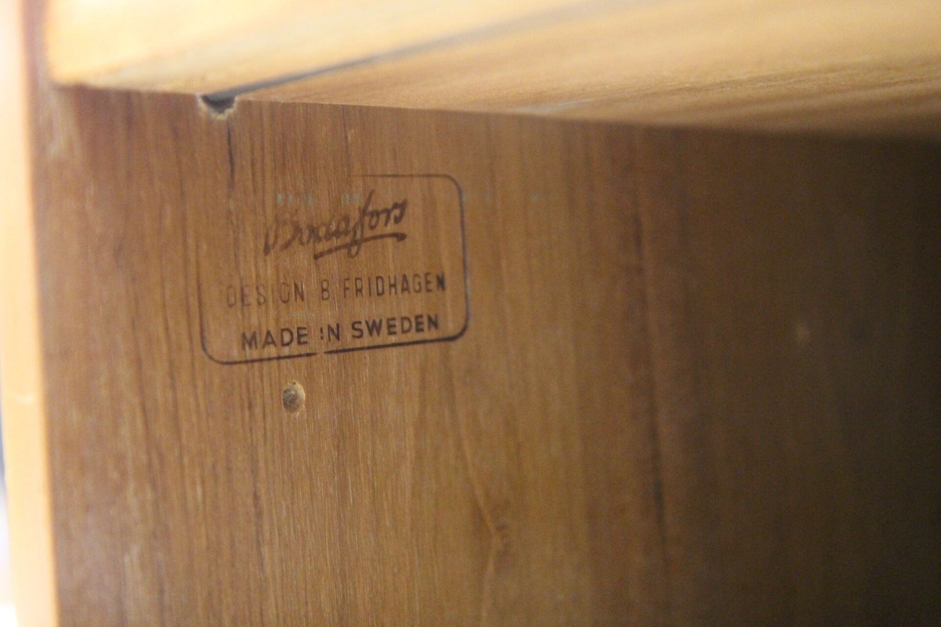 "Variett" Library Bertil Fridhagen, Bodafors, Sweden, 1960