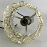60s 70s ceiling lamp glass lamp light Sölken Leuchten Space Age 60s 70s