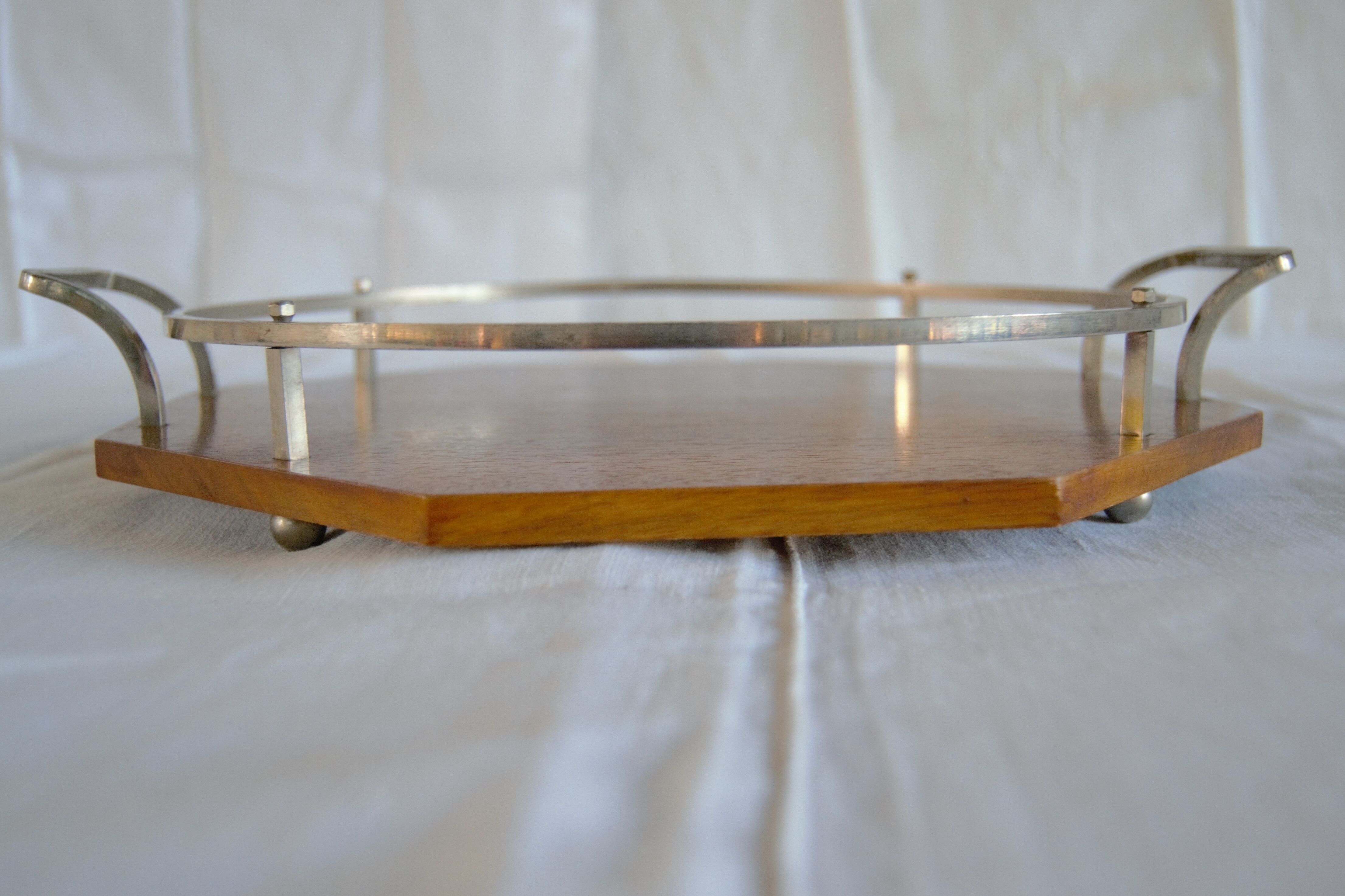 Vintage wooden serving tray