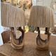 Grandjean Jourdan Vallauris pair of foot lamps 1960