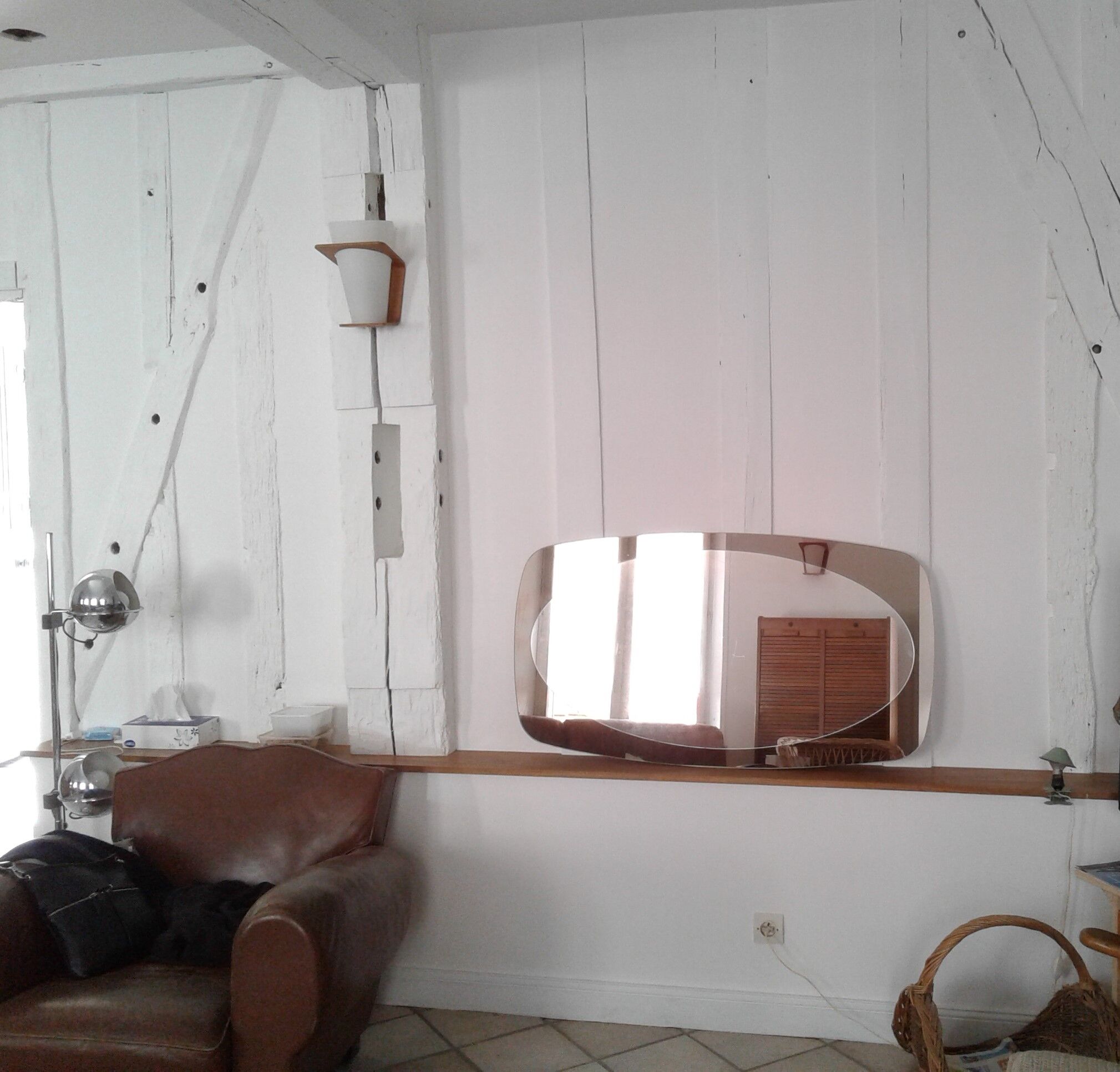 Mirror 2 shades years 70 -  111x61cm