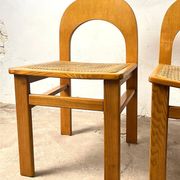 Set of 4 caned chairs Arcadia by Tagliabue di Cascina Armata, 1970-80.