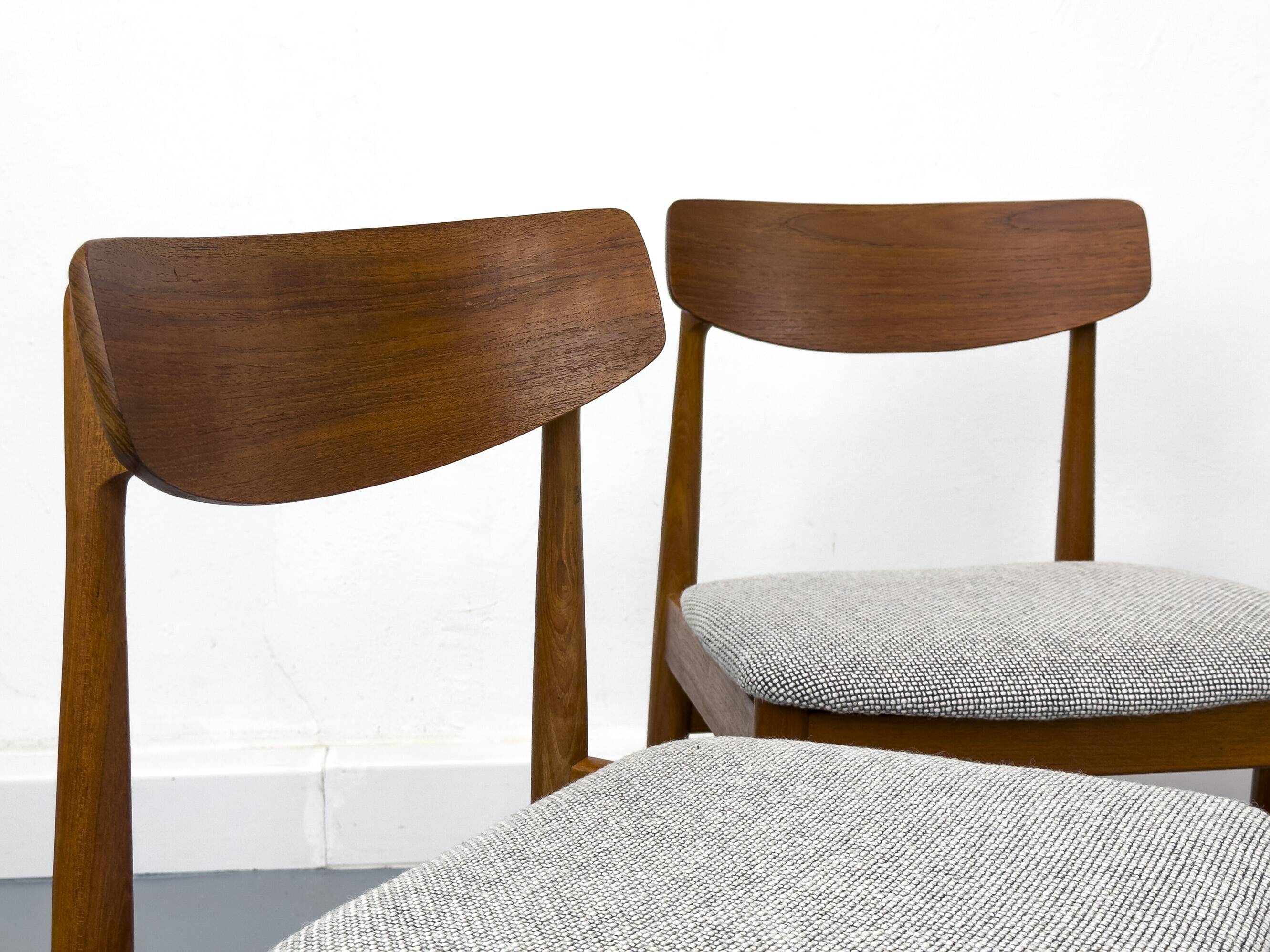Teak and wool dining chairs by Casala, 1960s, set of 6