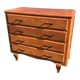 1950 vintage chest of drawers in gilded oak
