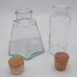 Pair of glass jars