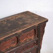 Ancienne console en pin à patine multicouche – Chine, vers 1930