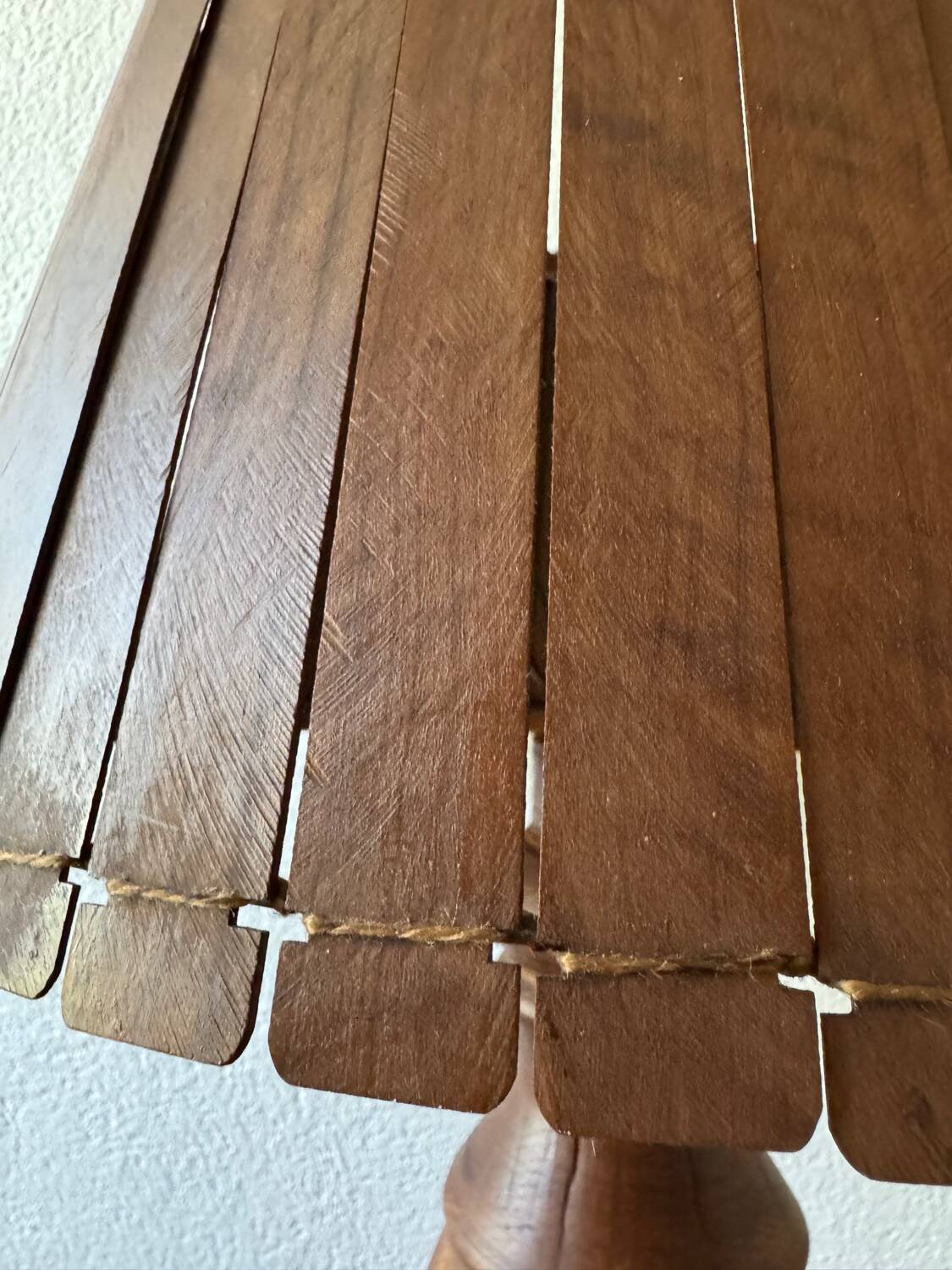 Large teak lamp from the 60s