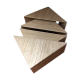 Travertine gigote table - 1970