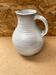 Antique jeanne & norbert pierlot pitcher in vintage grey enameled stoneware