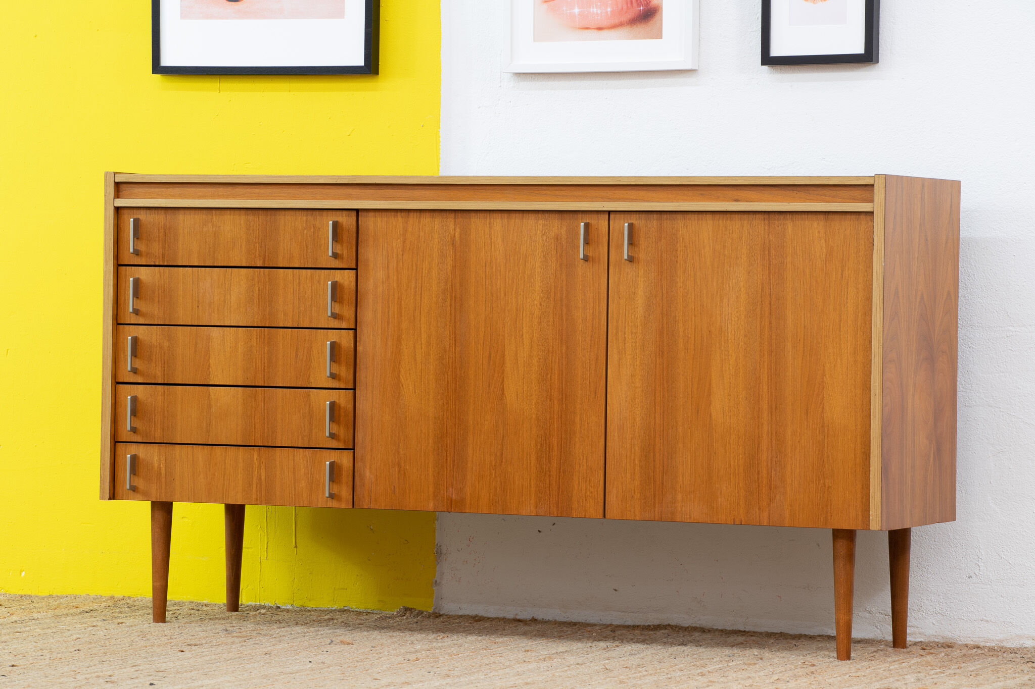 Vintage Scandinavian sideboard – 166 cm