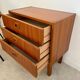 Small chest of drawers or bedside table in teak, Scandinavian design from the 70s vintage