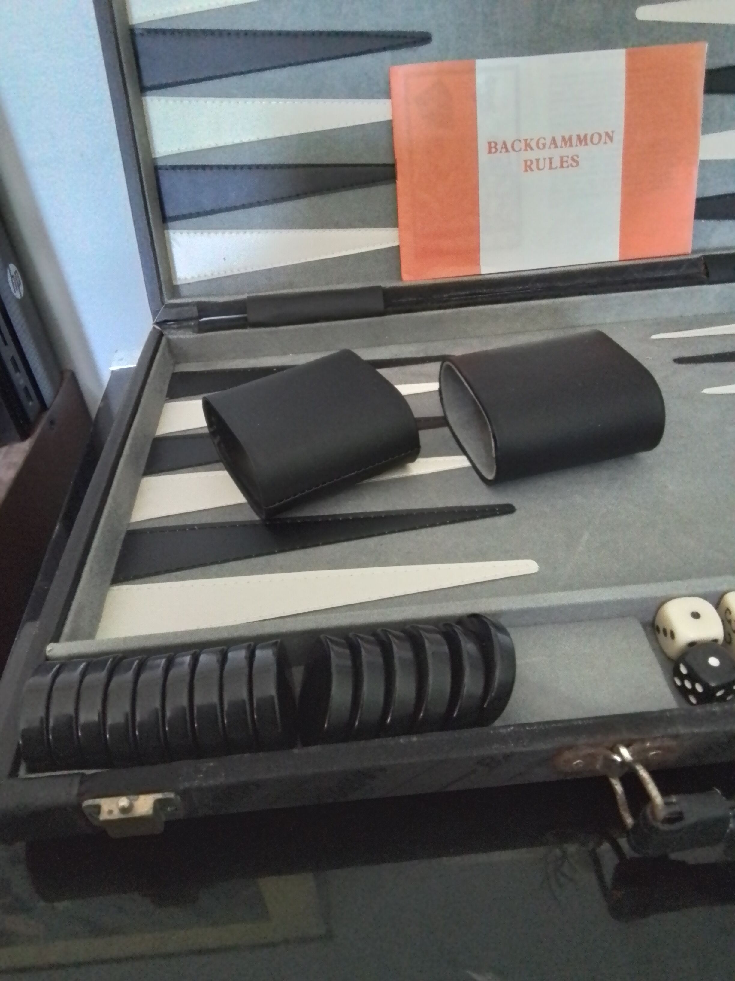 Coffret jeu backgammon vintage