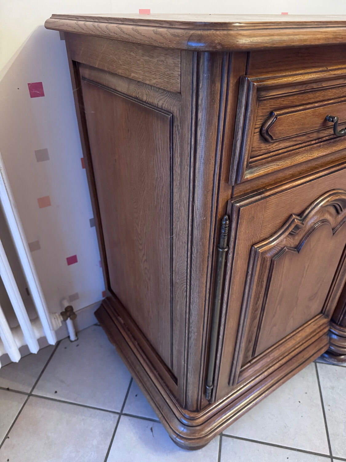 Rustic style low buffet with 3 doors
