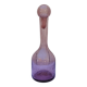Blown glass bottle with bubbles, Biot glassware style, vintage