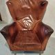 Vintage Dutch leather lounge chair, 1990s, Montis style