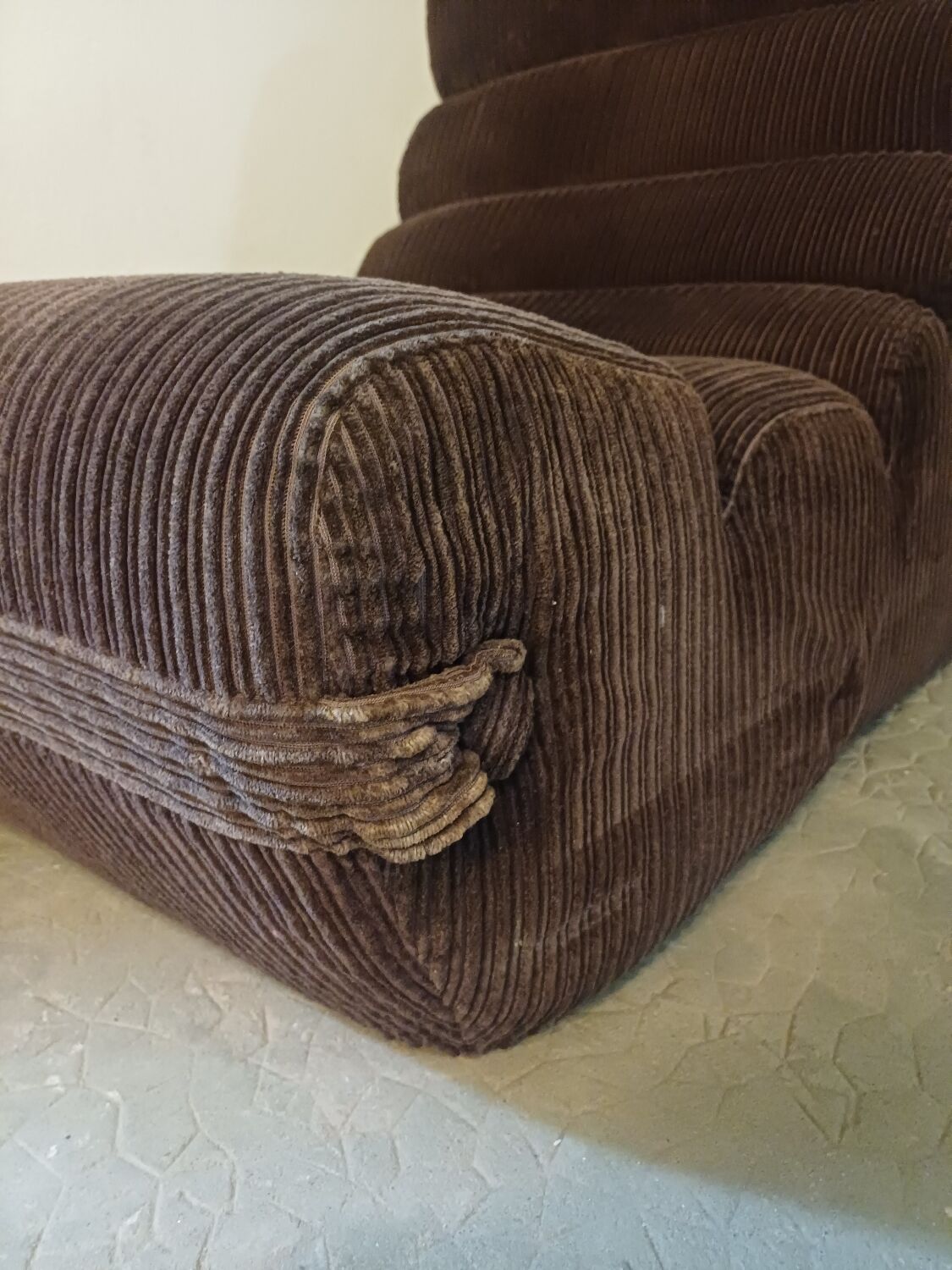 Corduroy armchair