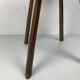 Artisanaal antique hand crafted brutalist farm house side chair, Dutch