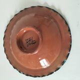 Moroccan handmade turquoise earthenware plate – Safi