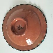 Moroccan handmade turquoise earthenware plate – Safi