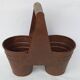 Antique Double Iron Metal Pot