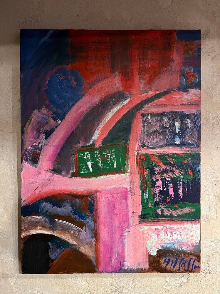 Contemporary painting signed