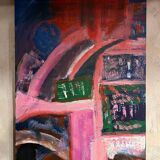 Contemporary painting signed