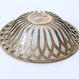 Vintage brass cut-out cup, Mid-Century design from the 1960s.