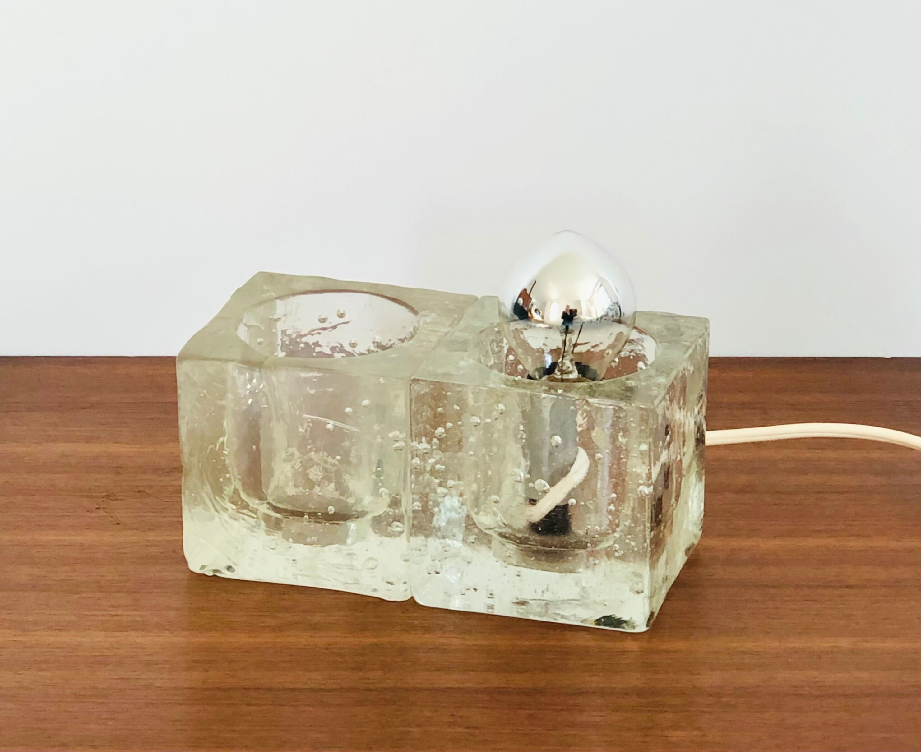 Murano glass table lamp, Italy 60s