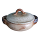Vegetable tureen in Puisaye sandstone signed Jean-Pierre Prud'homme