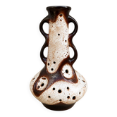 Grand pied de lampe Fat Lava ajouré années 70