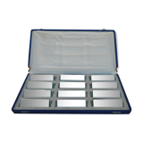Set of 12 mirror glass knife holders