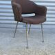 Fauteuil conférence en tweed 1970