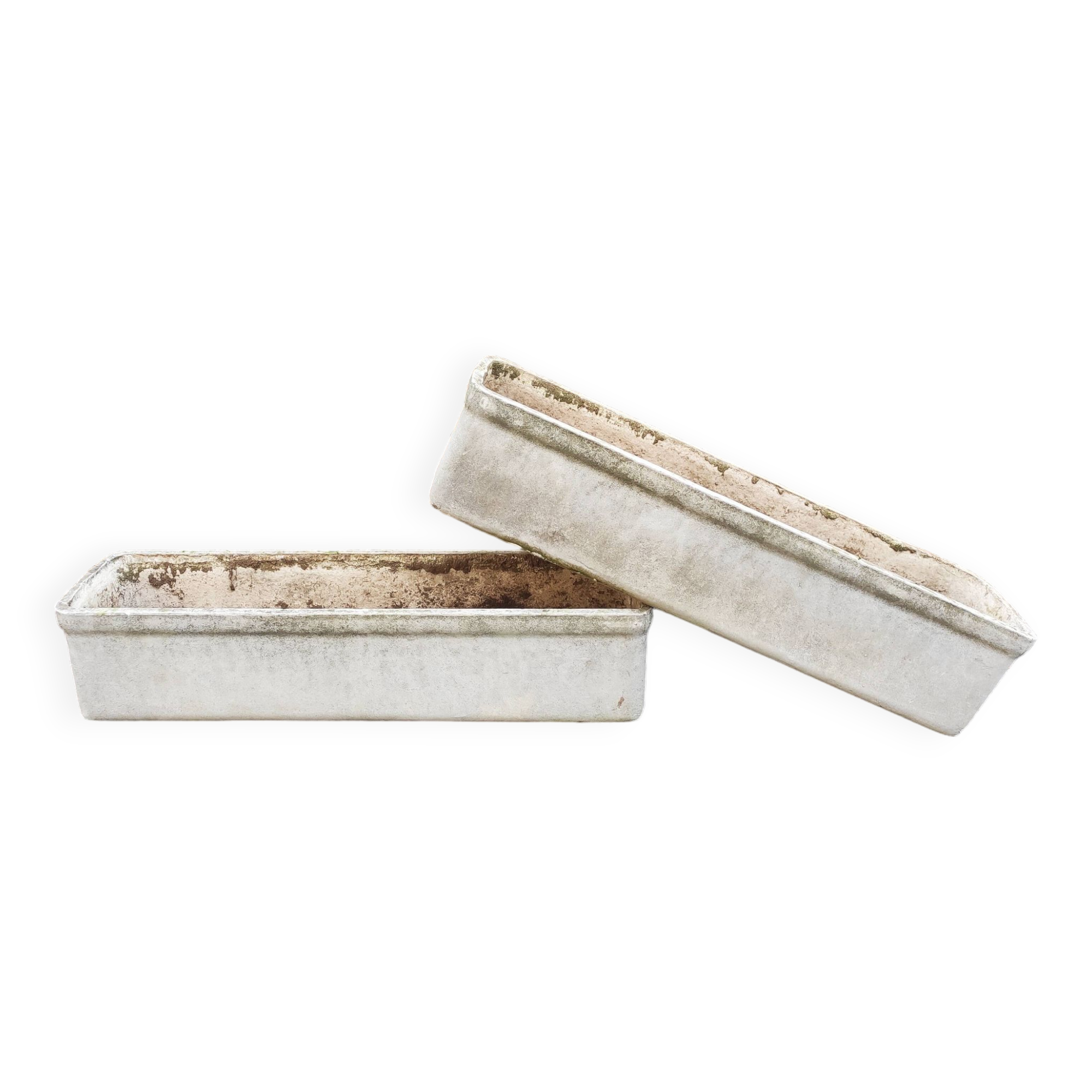 Pair of vintage 1970 Eternit planters attributed to Willy Guhl