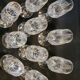 10 crystal champagne flutes 24% Cristallerie Kaspar Lemberg Lorraine vintage