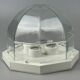 60s 70s ceiling lamp Glashütte Limburg Germany Plafoniere glass & metal