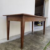Antique rustic farmhouse table made in the 1900s - 1.54m